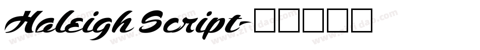 Haleigh Script字体转换